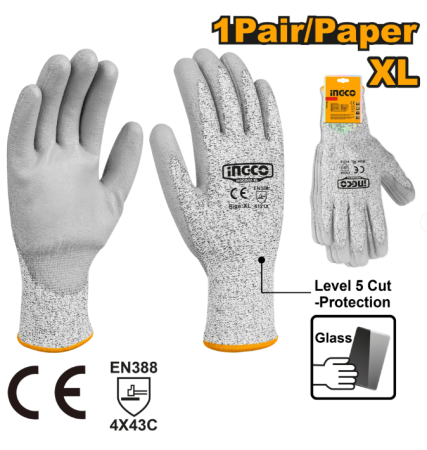 Echipamente de protectie - INGCO MANUSI PROTECTIE ANTI TAIERE PROFI HGCG02-XL