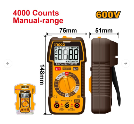 Unelte de masura si precizie - INGCO MULTIMETRU 600  DM36002