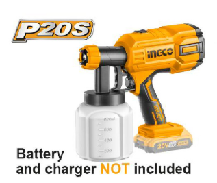 Diverse - INGCO PISTOL DE VOPSIT 20V FARA BATERIE SI INCARC CSGLI2001