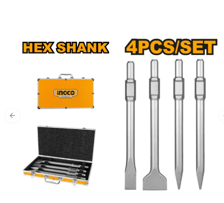 Foarfeci, cuttere, dalti si dristi - INGCO SET 4  DALTI DEMOLATOR SDS HEXAGONALE  DBC0304375