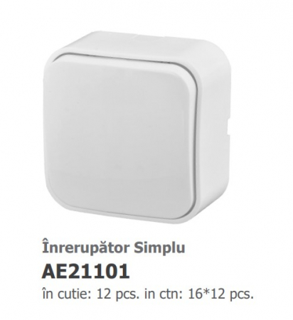 INTRERUPATOR SIMPLU PT ANURA ALB AE21101 [1]