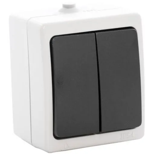 Instalatii electrice si de iluminat - INTRERUPATOR DUBLU ANTIGRUN PT MM00006