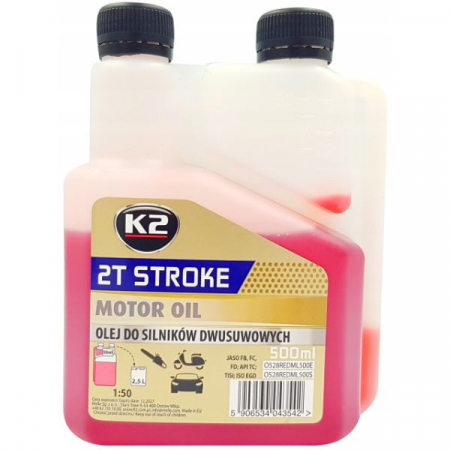 Drujbe si accesorii - K2 ULEI ROSU 2T 500ML O528