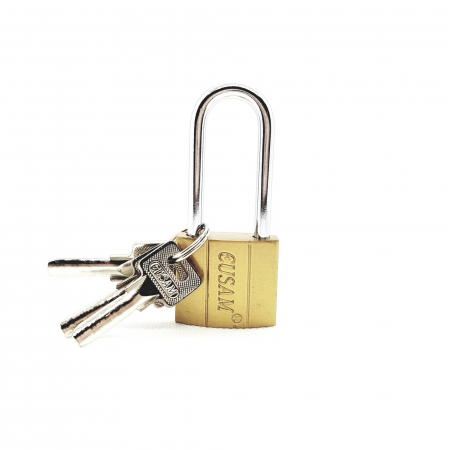Incuietori - BERV LACAT GALBEN 50MM TIJA LUNGA 0540