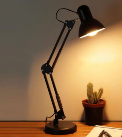 Surse de iluminat - LAMPA DE BIROU METAL NEGRU  KE38603