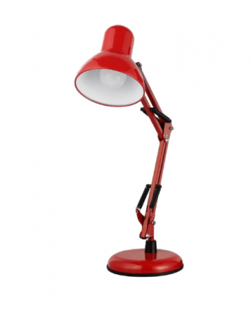 Instalatii electrice si de iluminat - LAMPA DE BIROU METAL ROSU  KE38604