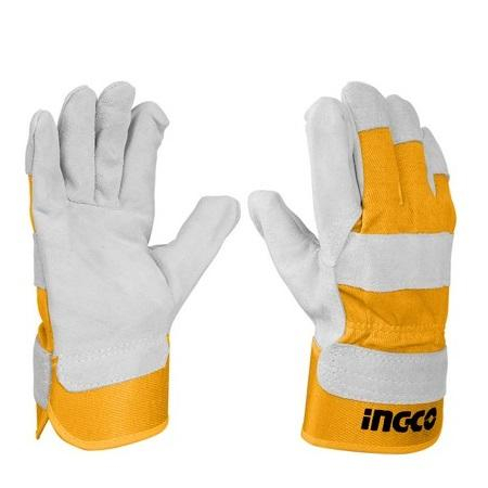 Echipamente de protectie - INGCO MANUSI PALMARE DE PIELE  HGVC01