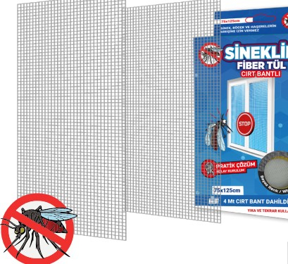 Diverse - PLASA PROTECTIE INSECTE PT FERESTRE 75X125 + BANDA 4M BND01075125