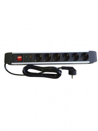 Instalatii electrice si de iluminat - PRELUNGITOR 6P 3M PROT-SS GL-PRPT63