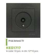 PRIZA ANTENA TV KLAUS ANTRACIT KE01717 [1]