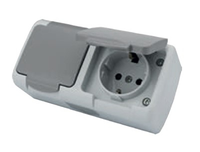 Instalatii electrice si de iluminat - PRIZA DUBLA PT CU CAPAC KLAUS KE21108