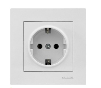 Instalatii electrice si de iluminat - PRIZA SIMPLA ST KLAUS ALB KE01107