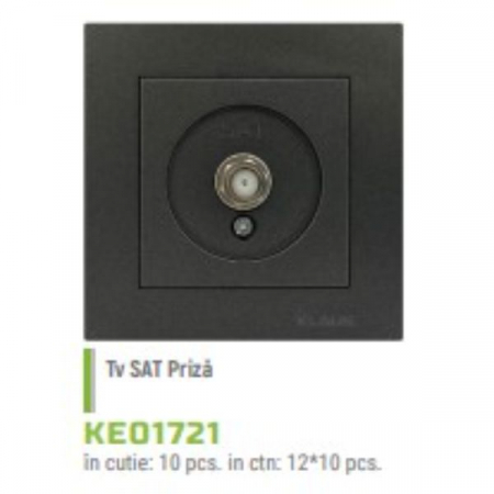PRIZA TV SATELIT KLAUS ANTRACIT KE01721 [1]