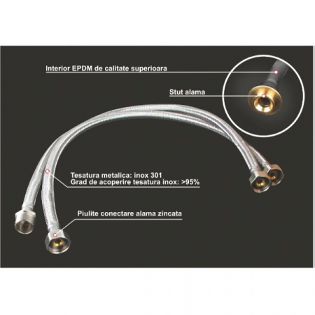 RACORD FLEX IE 1/2-1/2 500MM INOX 673521 [1]