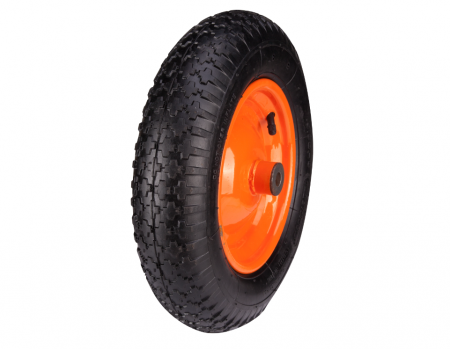 Materiale pentru constructii - ROATA ROABA  PNEUMATICA CU JANTA METALICA 3.5-8 PORTOCALIE  679858