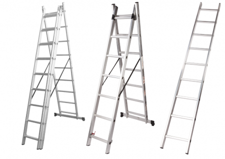 Scari - SCARA DIN ALUMINIU 3 TRONSOANE 7 TREPTE  647638