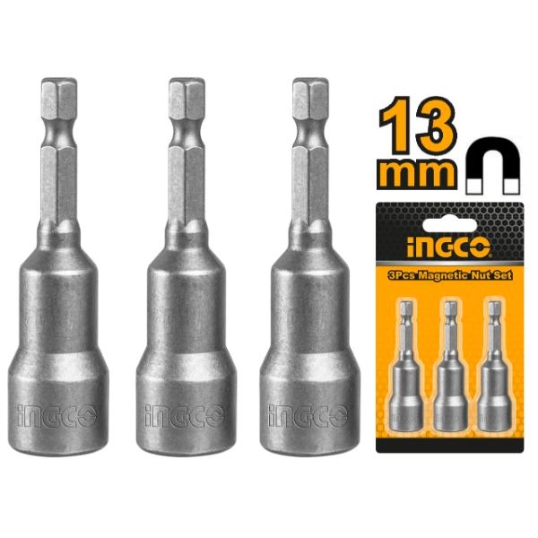 Chei hexagonale, tubulare si magnetice - INGCO SET CHEIE HEXAGONALA MAGNETICA 1/4 13MM 3BUC AMN1331