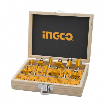Abrazive - INGCO SET ACCESORII OBERFREZA 12BUC AKRT1211