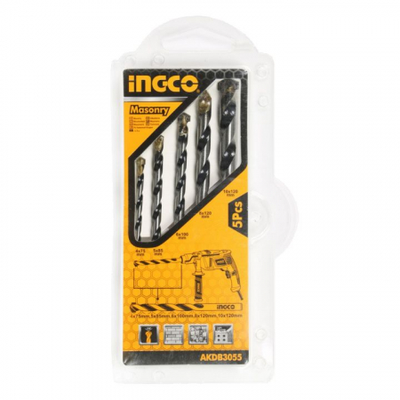 Accesorii scule electrice si pe acumulatori - INGCO SET BURGHIE VIDIA 5BUC AKDB3055