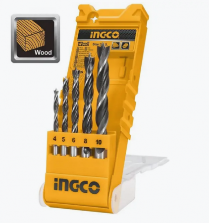 Accesorii scule electrice si pe acumulatori - INGCO SET BURGHIE LEMN 5BUC AKD5058