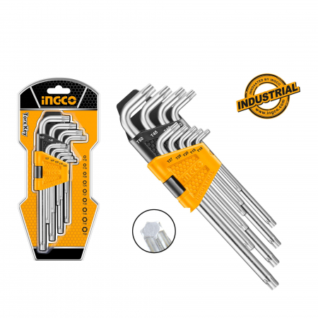 Scule si unelte de mana - INGCO SET CHEI IMBUS TORX LUNG T10-T50 9SET STEA HHK13092