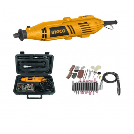 Fierastraie si slefuitoare - INGCO SLEFUITOR 130W + 52 ACCESORII MG1309