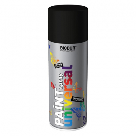 Vopsele, spume si silicoane - SPRAY NEGRU LUCIOS 400ML 9005L