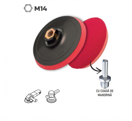 Abrazive - SUPORT SMIRGHEL 115MM PT FLEX/BORMASINA  RZP115