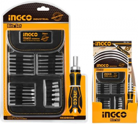 Scule si unelte de mana - INGCO SET SURUBELNITA 26BUC HKSDB0268