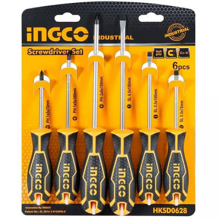 Scule si unelte de mana - INGCO SET SURUBELNITA CR-V 6BUC HKSD0628