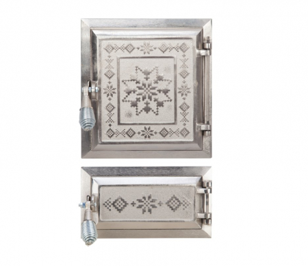 Sobe, usi, plite si accesorii - USA NICHELATA SOBA CU CENUSAR MOTIVE ROMANESTI  679706