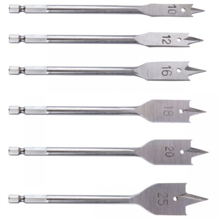 Accesorii scule electrice si pe acumulatori - SET BURGHIE LEMN PLAT 6BUC  679616