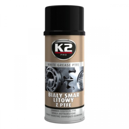 Scule auto si accesorii - K2 SPRAY BIALY SMAR Z PTFE 400ML W121 (VASELINA)