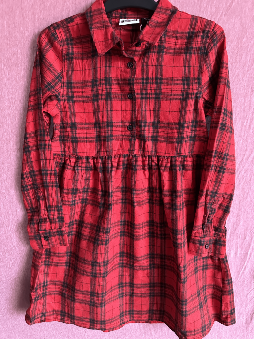 Rochie fete carouri marime 128 [1]