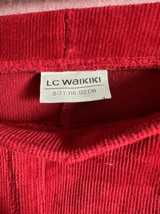 Pantaloni catifea elastici marime 116/122 [1]