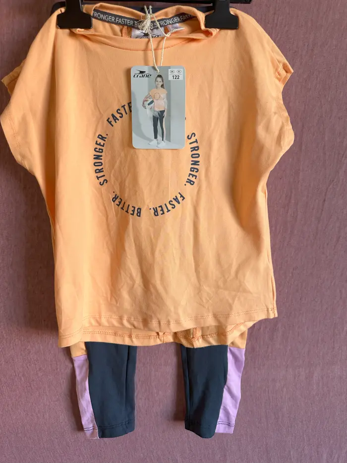 Copii - Set tricou cu colanti fete 122