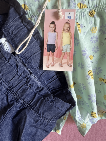 Fete - Set pantaloni scurti fete marime 98, 104, 110