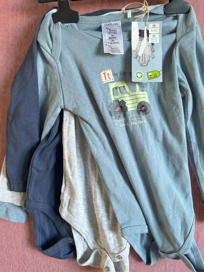 Baieti - Set de 3 body 86/92