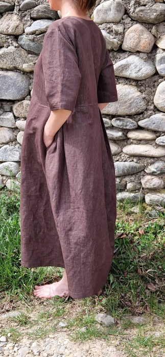 Rochie maro din in gros [5]