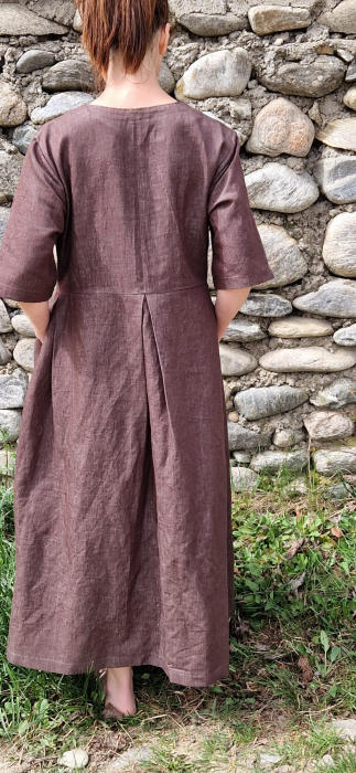 Rochie maro din in gros [4]
