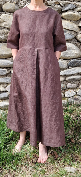 Rochie maro din in gros [3]