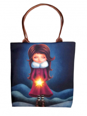 Genți de umăr - Geantă de umăr Little girl with star