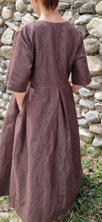 Rochie maro din in gros [3]