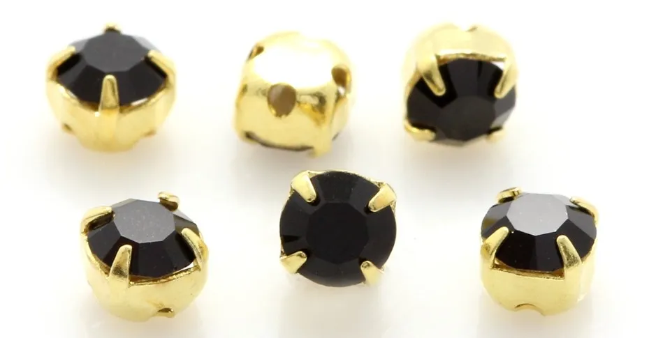 10 Martisoare cu Cristal Preciosa Black Gold [4]