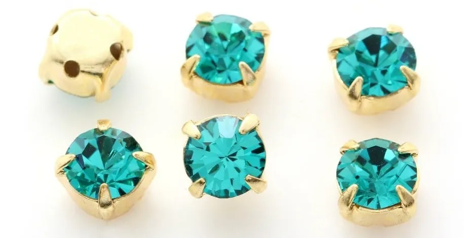 10 Martisoare cu Cristal Preciosa Blue Zircon [4]