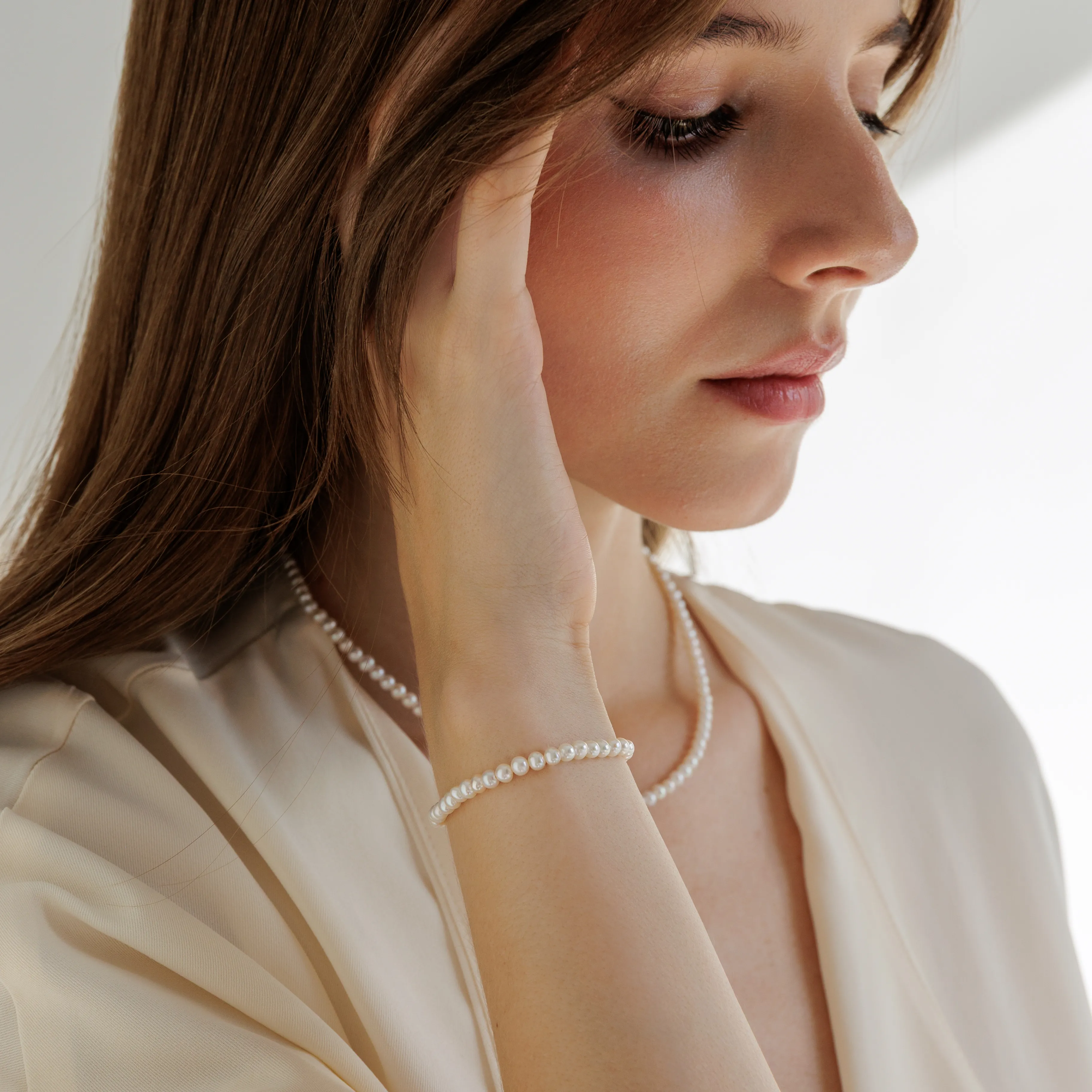 Bratara argint cu perle naturale - Timeless [2]
