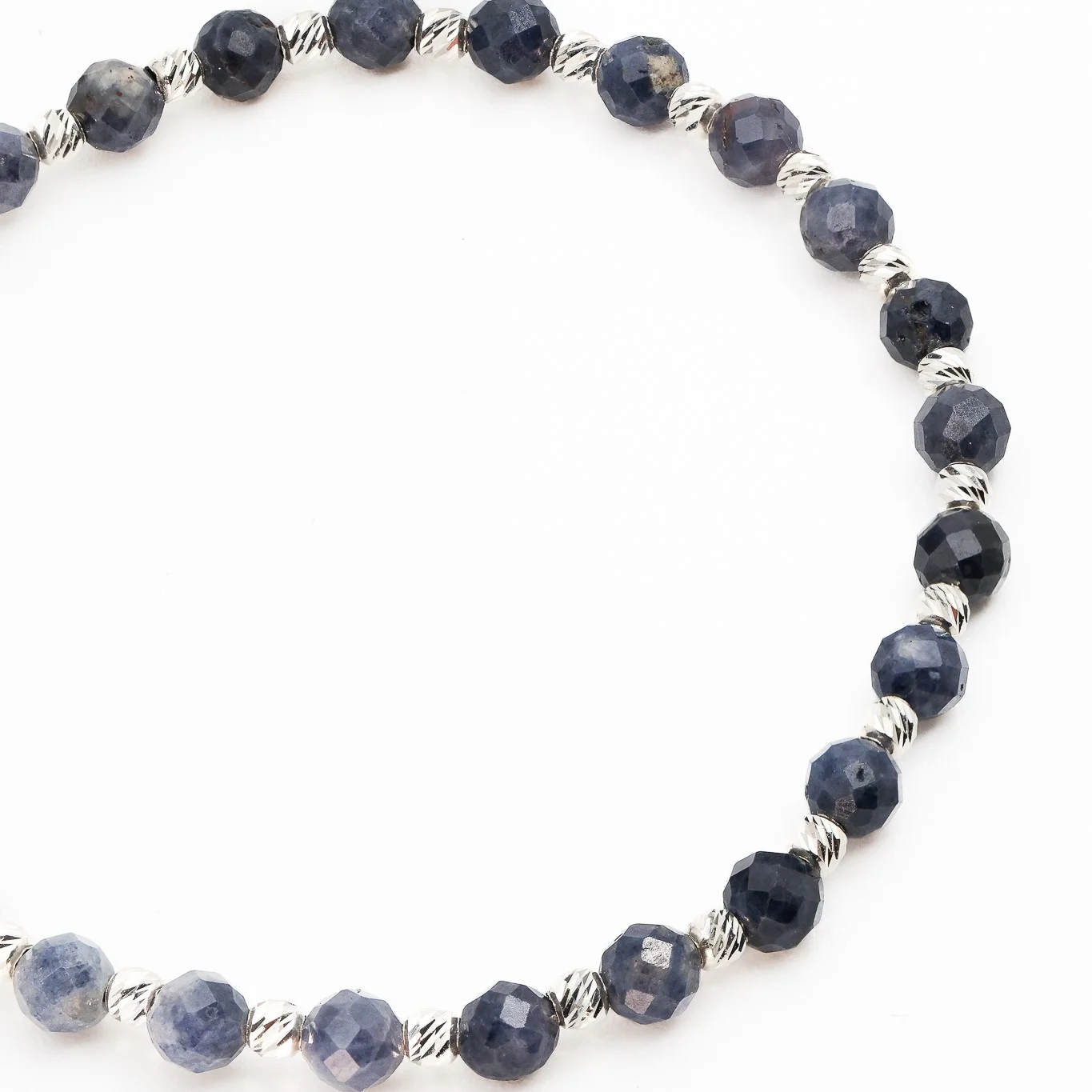 Bratara cu bile de Argint 925 si Safir sfere fatetate – AG0041 [3]