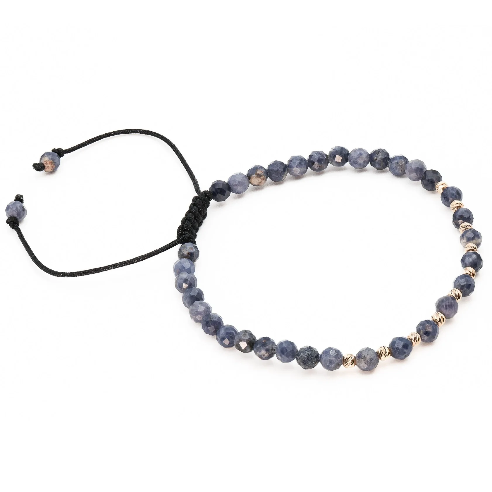Bratara cu bile de Aur 14k si Safir sfere fatetate – AU0165 [2]