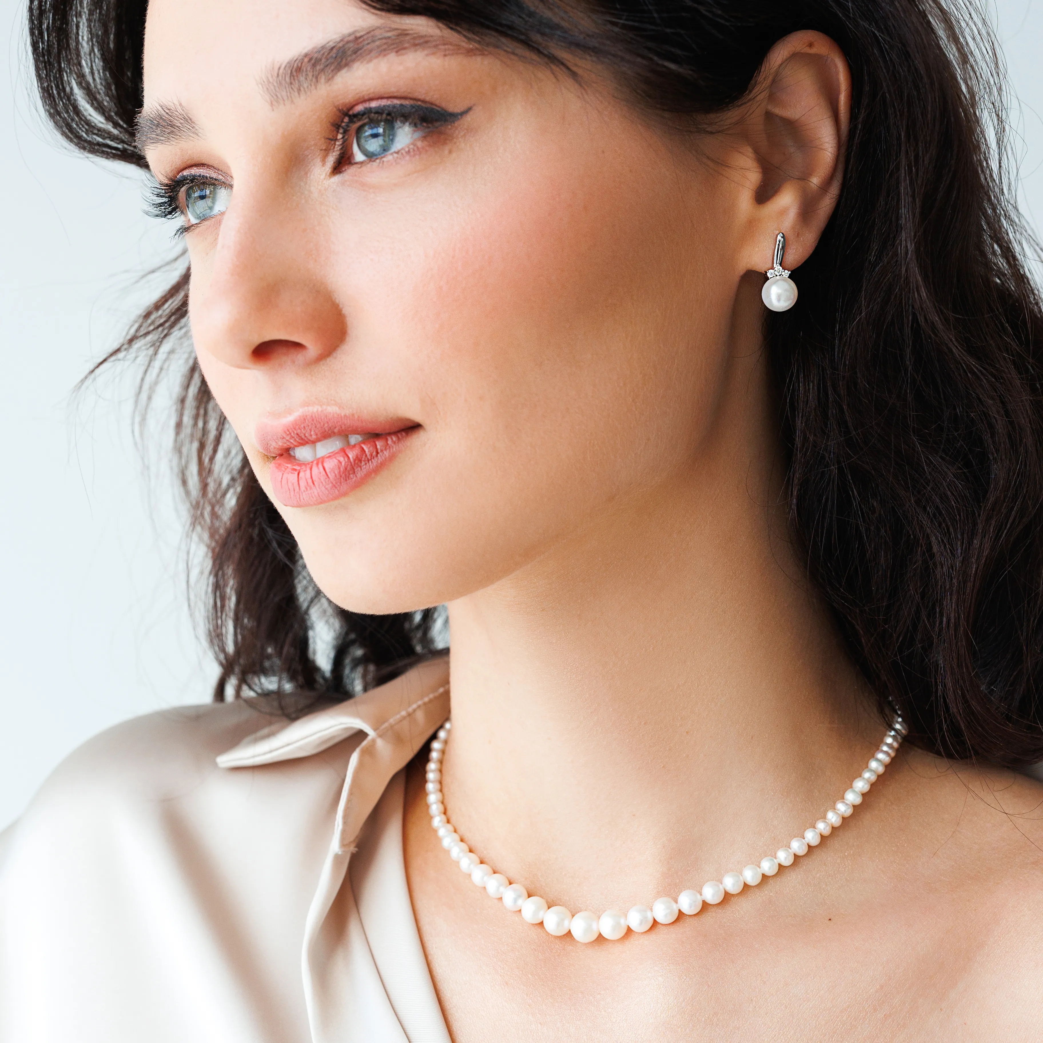 Cercei argint cu perle naturale - Crown [2]