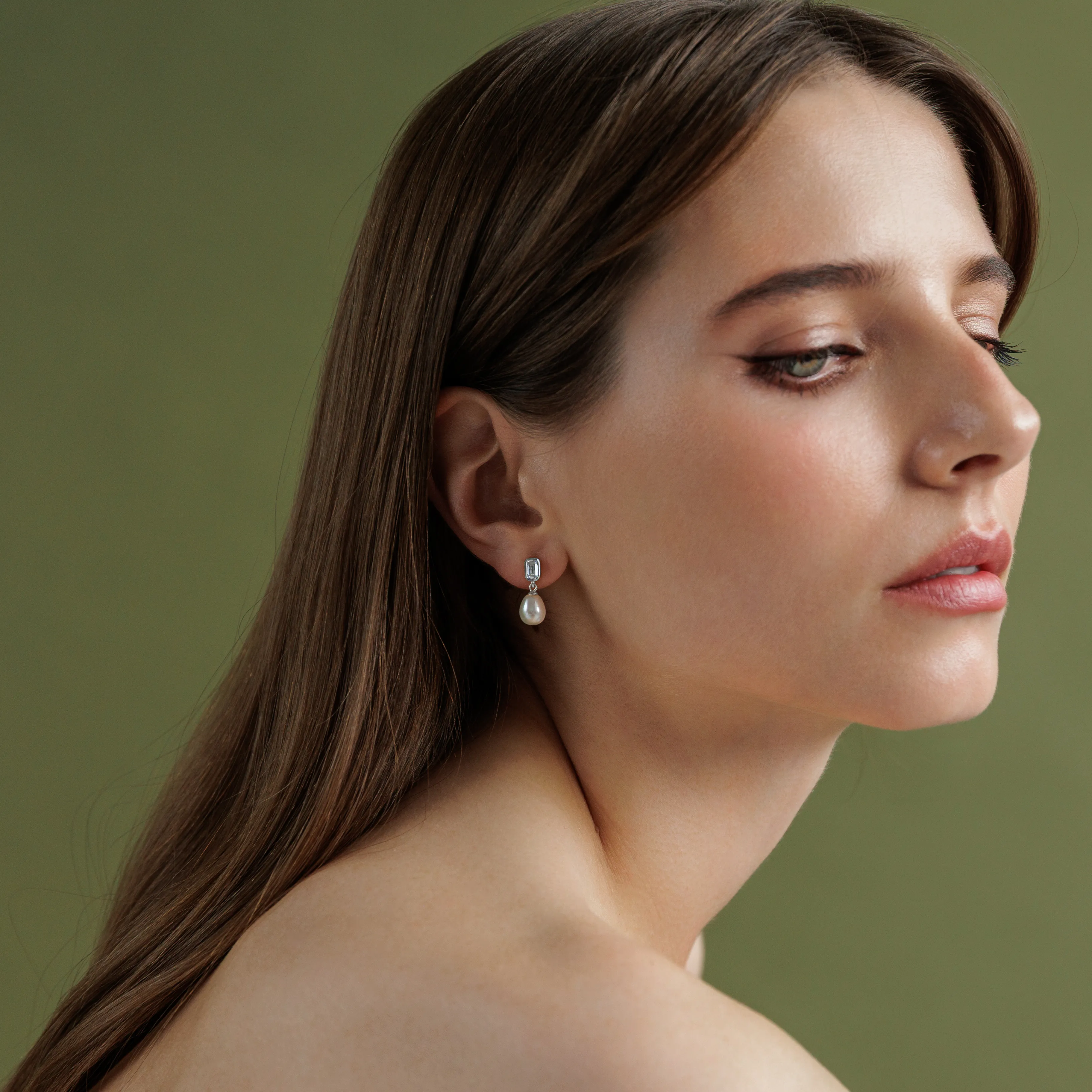 Cercei argint drops cu perle naturale si zirconia - Pure Grace [2]